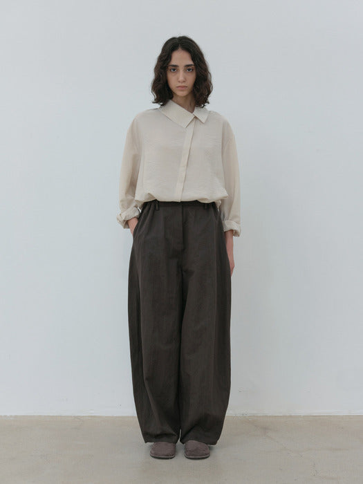 [moia] unbalance shirt (ivory)