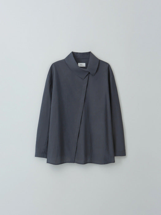 [moia] unbalance shirt (stone blue)