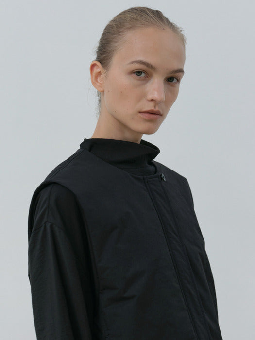 [moia] padded vest (black)