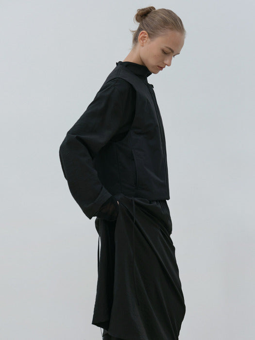 [moia] padded vest (black)