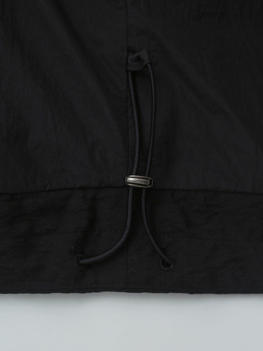 drawstring coat (black)