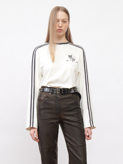 Kijun Football Long Sleeve T-Shirt Unisex Off-White