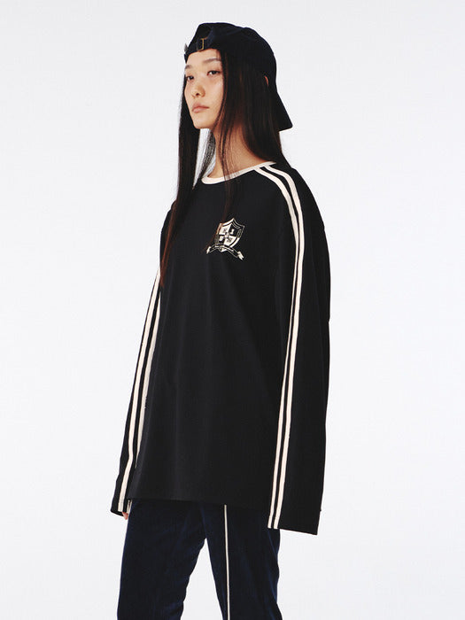 Kijun Football Long Sleeve T-Shirt Unisex Black