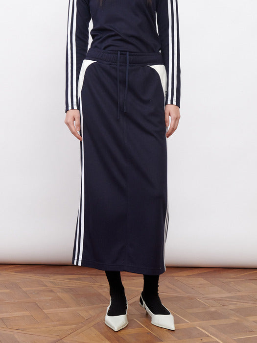 Kijun Football Jersey Long Skirt Navy Ivory