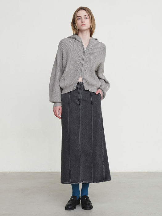 loeuvre Semi Mermaid Denim Skirt SJ4AS841-13 - View 3