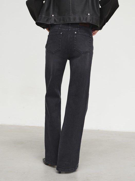 loeuvre Slim Boot-cut Denim Pants SJ4AL839-10 - View 2