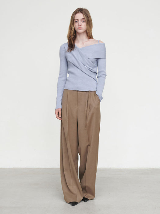 [loeuvre] Wool Blended Wide Pants SW4AL818-B8