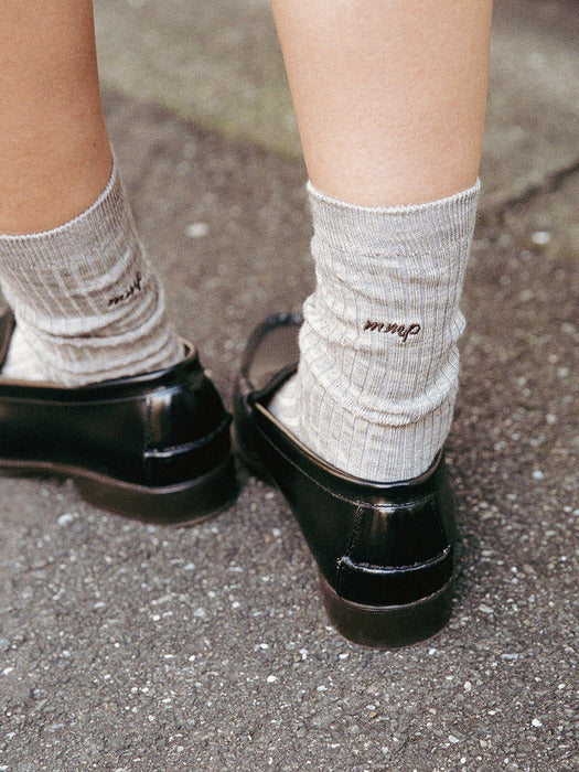 Mango Maniplease Milo Ribbed Socks