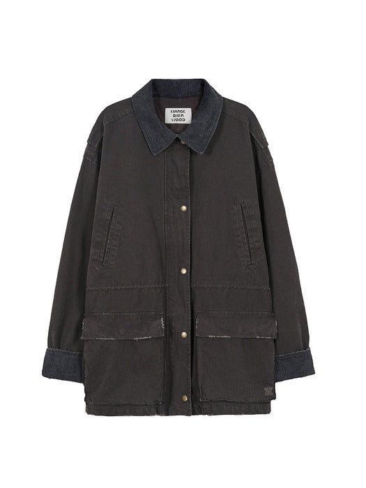 Margesherwood Vintage Washed Work Jacket brown