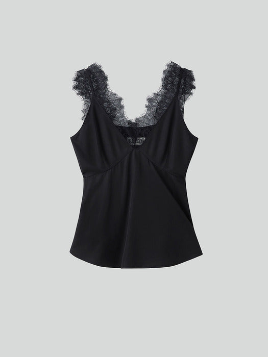 [recto] LACE DETAIL CAMISOLE TOP (2COLORS)