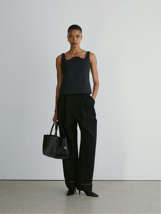 [recto] RC SIGNATURE CURVED NECK TOP (2COLORS)