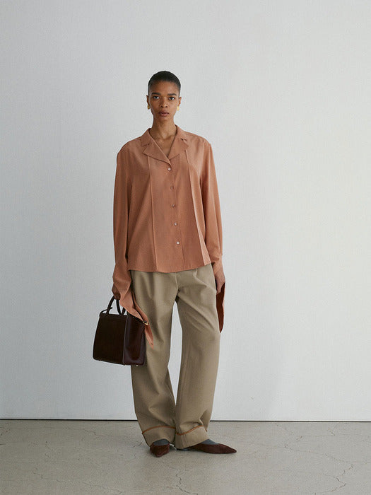 [recto] ELEANOR SLIK BLOUSE (2COLORS)