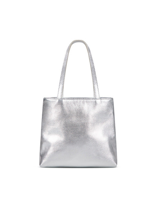 Little Leather Bag Silver
