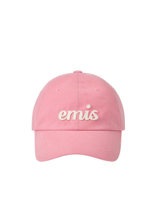 Emis Applique Ball Cap-Pink
