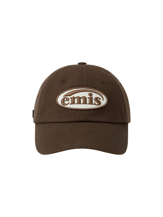 Emis Tone ON Tone Wappen Ball Cap-Brown