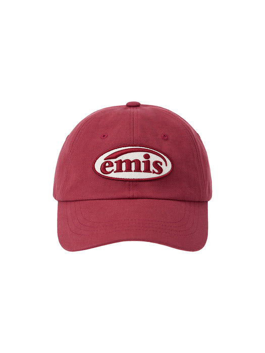 Emis Tone ON Tone Wappen Ball Cap-Red