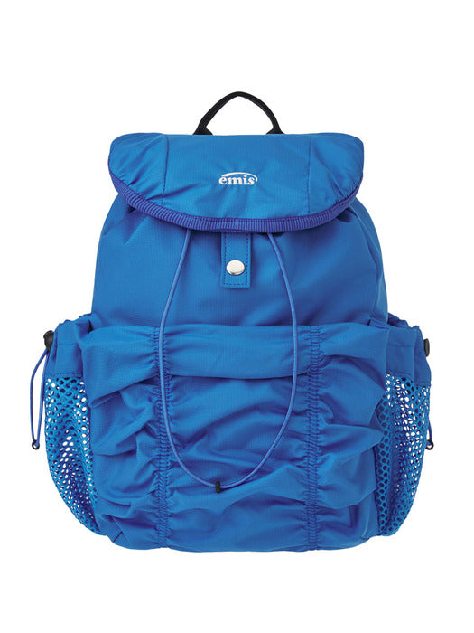 [emis] SHIRRING BACKPACK-BLUE