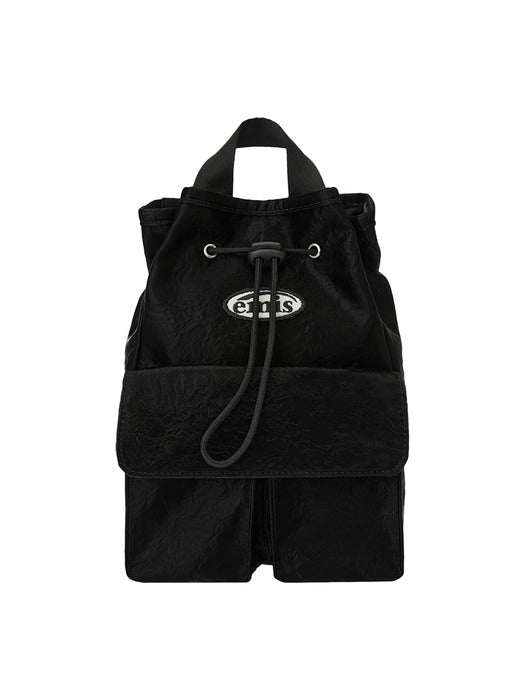 Emis Mini Wappen Pocket Backpack (Renewal)-Black