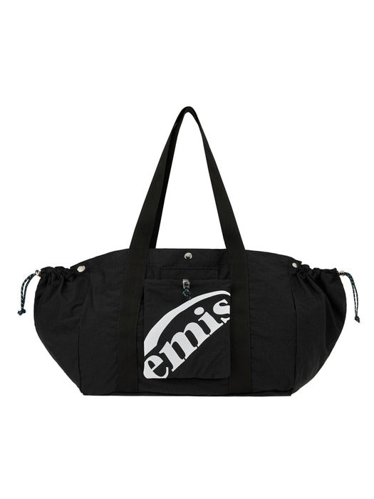 [emis] PACKABLE NYLON TOTE BAG-BLACK