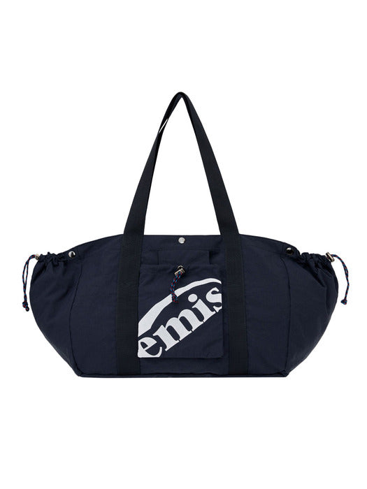 [emis] PACKABLE NYLON TOTE BAG-NAVY