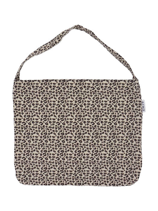 [emis] LEOPARD CORDUROY ECO BAG-CREAM
