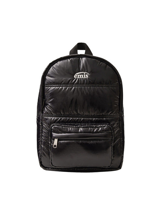 [emis] GLOSSY PADDED MINI BACKPACK-BLACK
