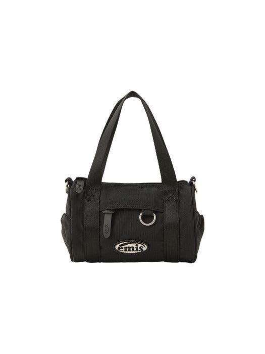 [emis] MINI CROSSED BODY CIRCULAR BAG-BLACK