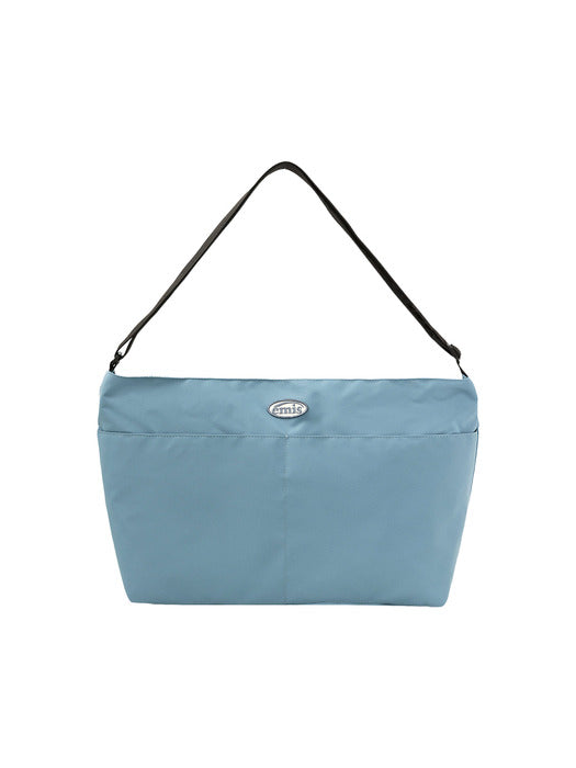 [emis] NYLON CROSSED BODY BAG-BLUE