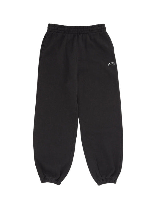 [emis] ESSENTIAL HEAVY SWEAT PANTS-BLACK
