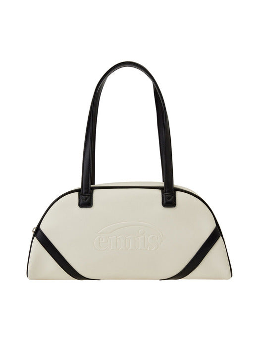 [emis] WIDE VINTAGE TOTE BAG-IVORY