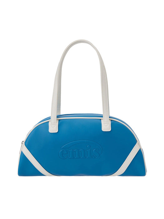 [emis] WIDE VINTAGE TOTE BAG-BLUE