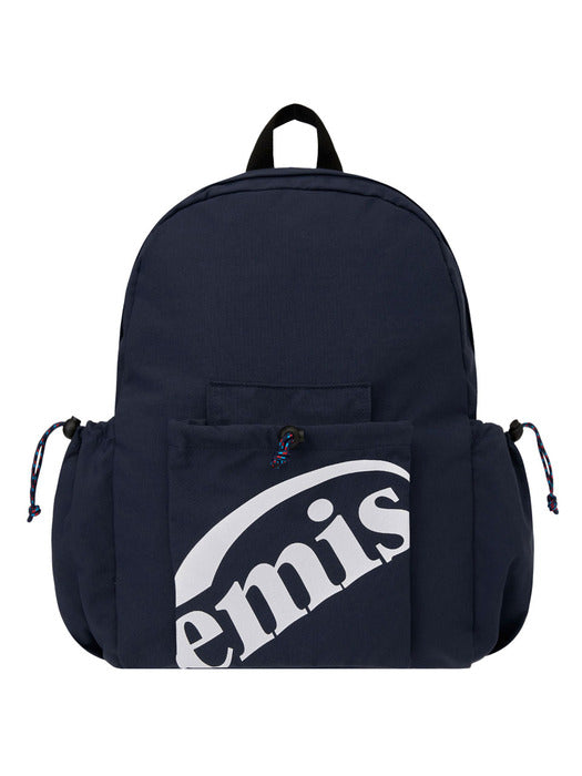 Emis Packable Nylon Backpack-Navy