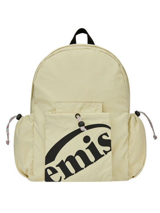 Emis Packable Nylon Backpack-Cream