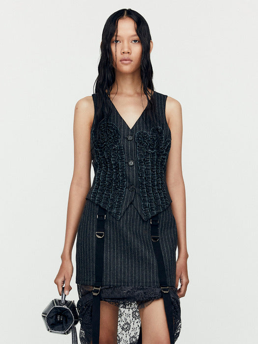 [andersson bell] TAILORING VEST atb1176w(BLACK)
