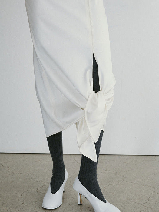 [recto] ZINNIA SLIT DETAIL FLOWING SKIRT (2COLORS)