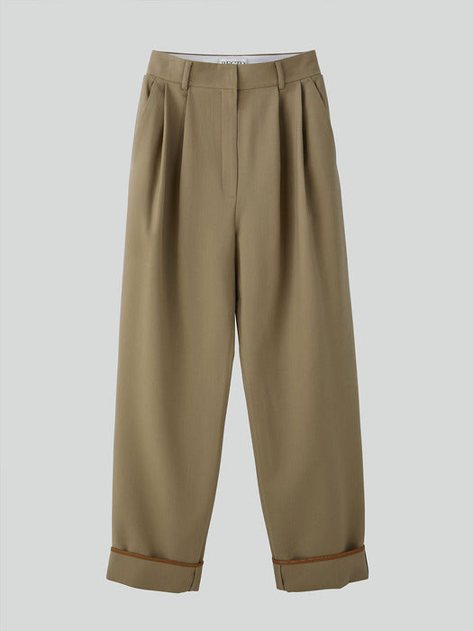 [recto] TUCKED DETAIL WIDE PANTS (2COLORS)