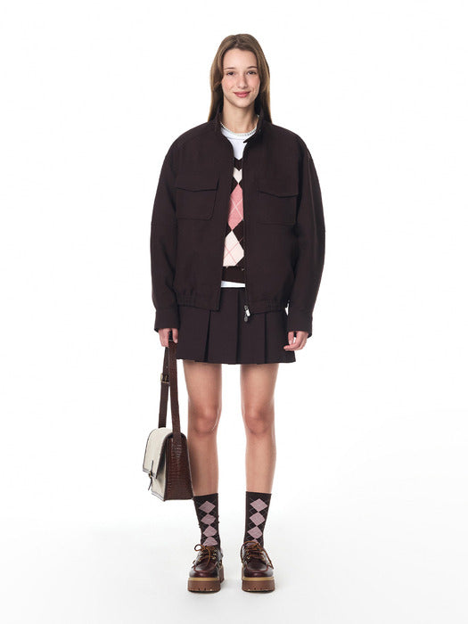 Grove 24Fw Hardy Skirt (Burgundy)