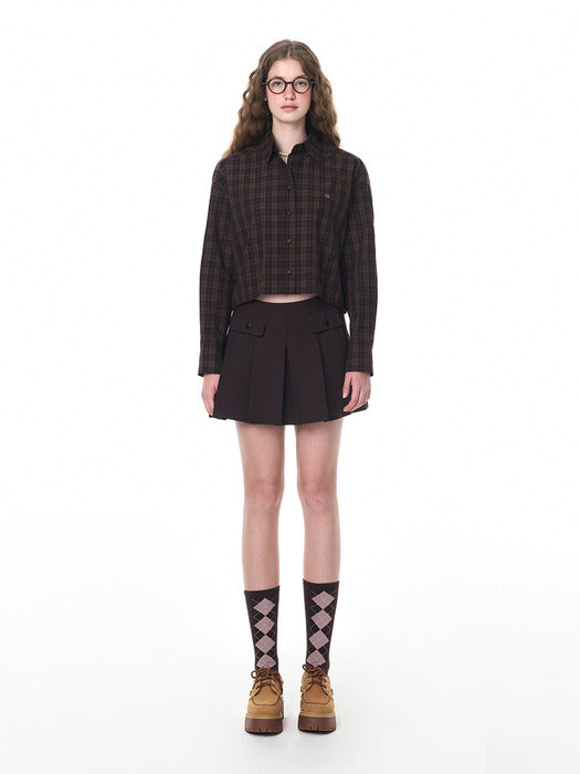 Grove 24Fw Hardy Skirt (Burgundy)