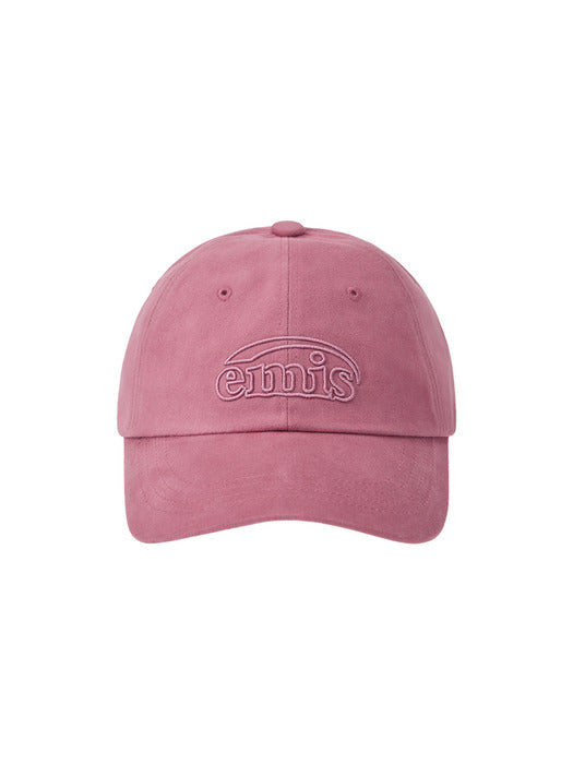 Emis Cotton Brushed Ball Cap-Pink