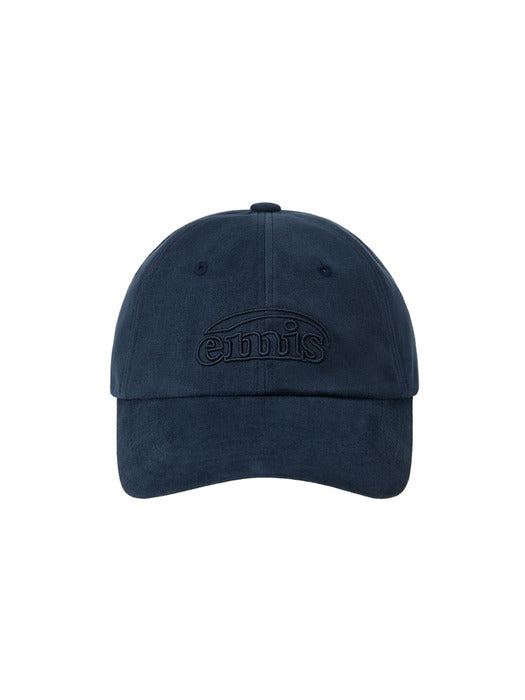 Emis Cotton Brushed Ball Cap-Navy
