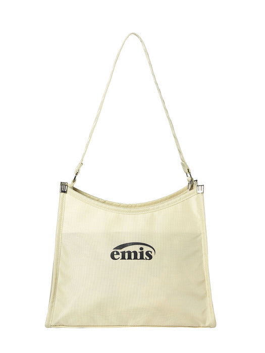 [emis] SQUARE HOBO BAG-IVORY
