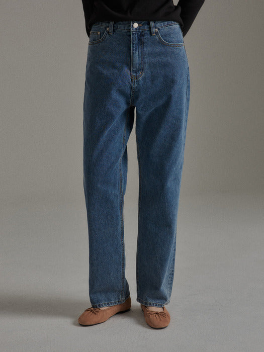 Mango Maniplease Mono Jeans French Blue