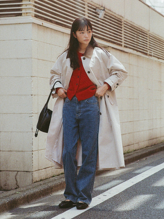 Mango Maniplease Mono Jeans French Blue