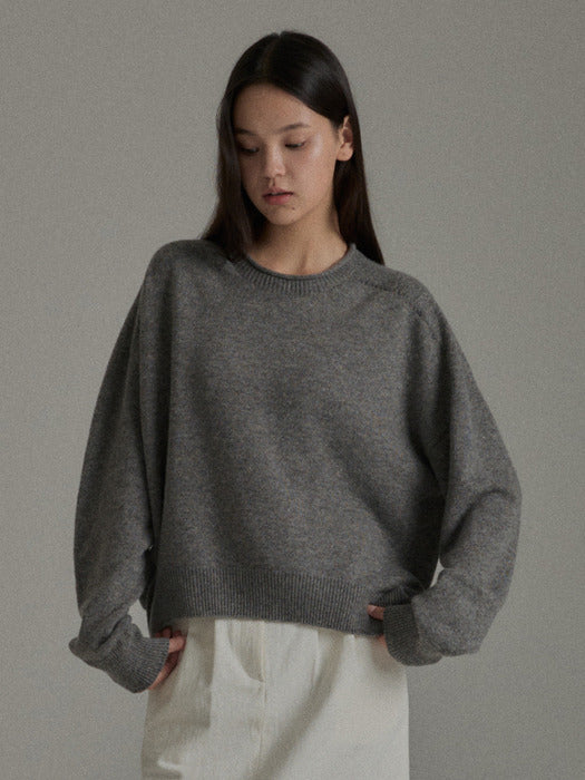 [wconcept_mango_maniplease] Denma Round Knit (3colors)