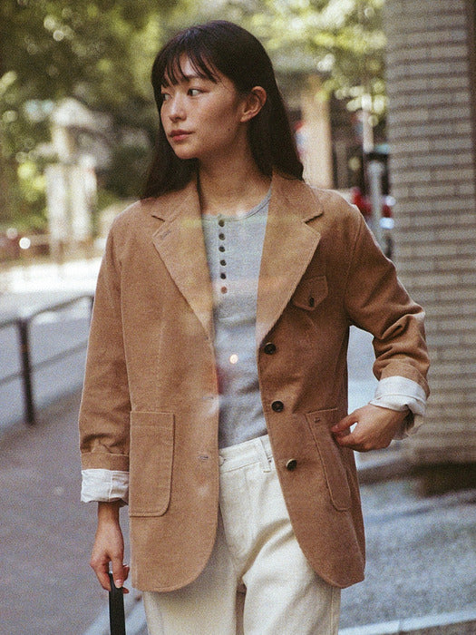 Wconcept_Mango_Maniplease Mango Maniplease Leaf Corduroy Jacket