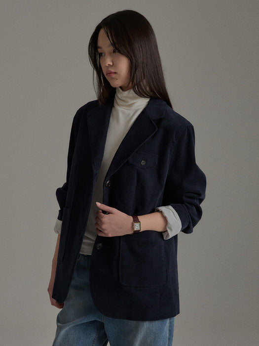 Wconcept_Mango_Maniplease Mango Maniplease Leaf Corduroy Jacket