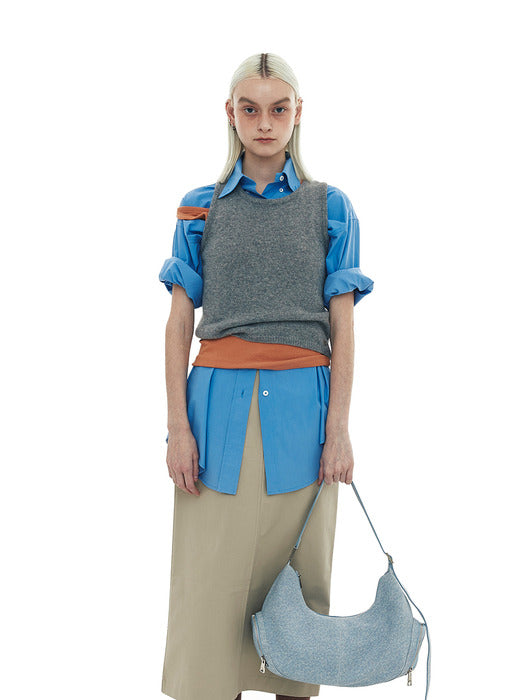 [osoi] CARGO HOBO LARGE [NEW DENIM SKY]