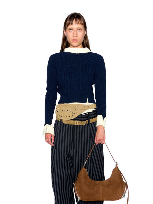 [osoi] CARGO HOBO LARGE [NUBUCK BROWN]