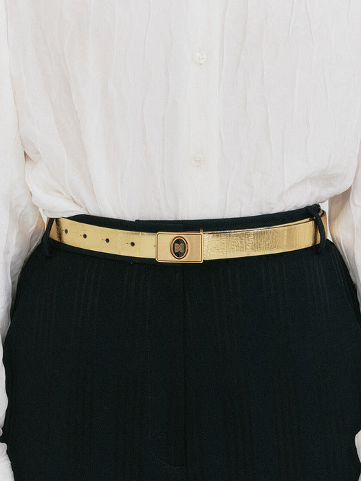 Eenk Zemen Reversible Pendant Belt - Gold