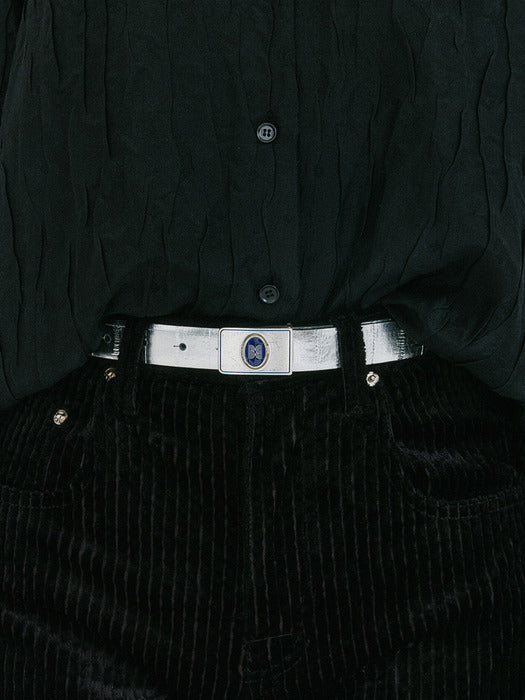 Eenk Zemen Reversible Pendant Belt - Silver